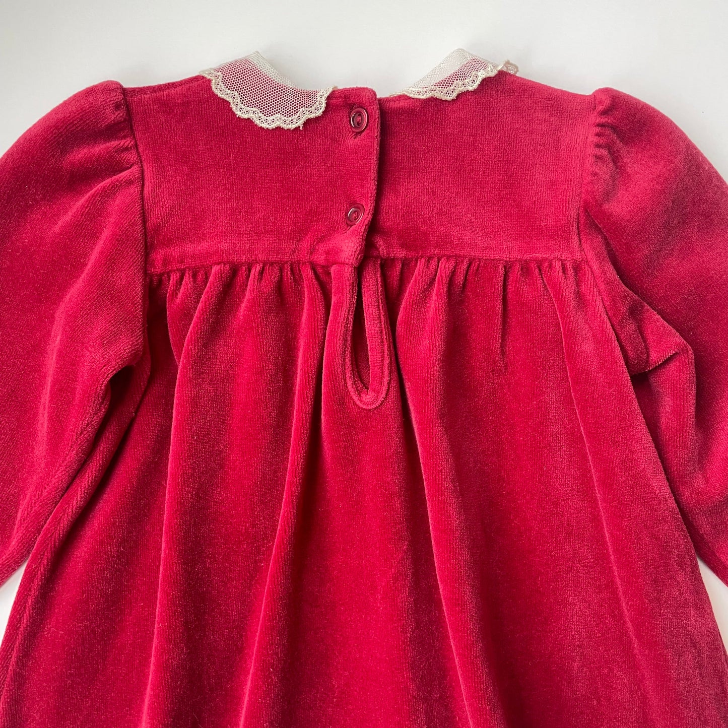 12-18M Vintage velvet dress by St. Michael