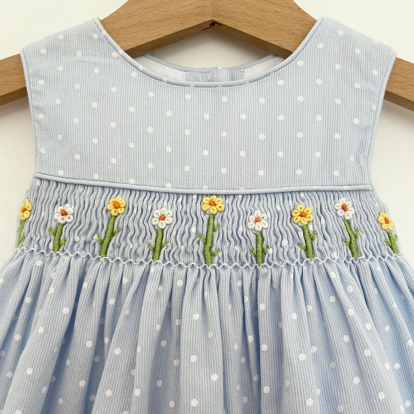 3-6M Smocked Polka Dot Dress by Laura Ashley