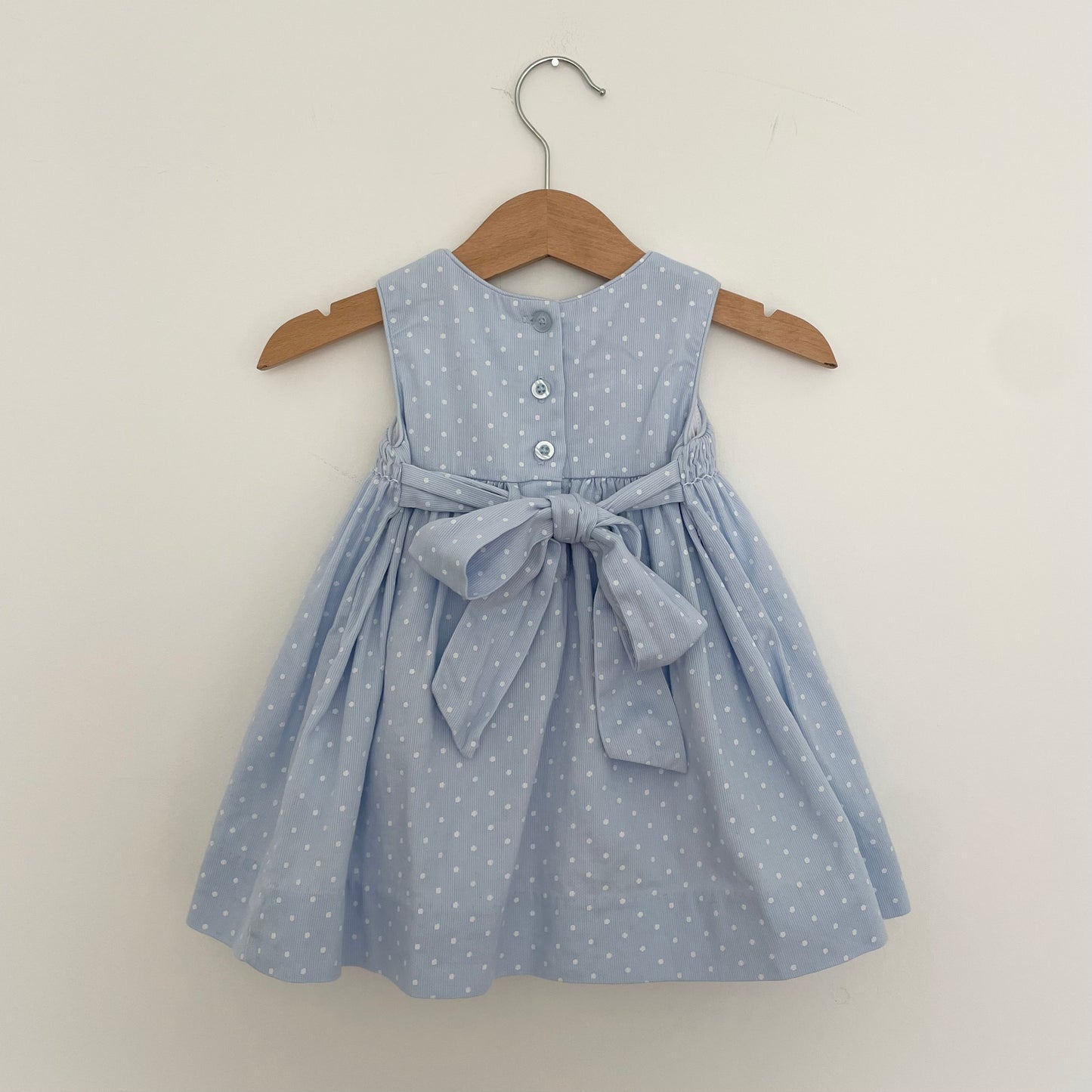 3-6M Smocked Polka Dot Dress by Laura Ashley