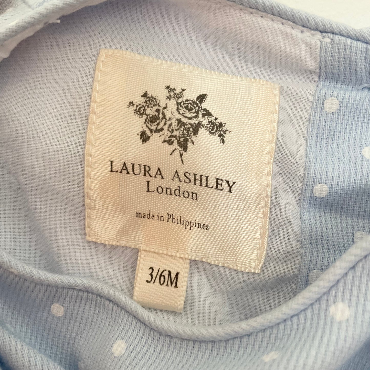 3-6M Smocked Polka Dot Dress by Laura Ashley