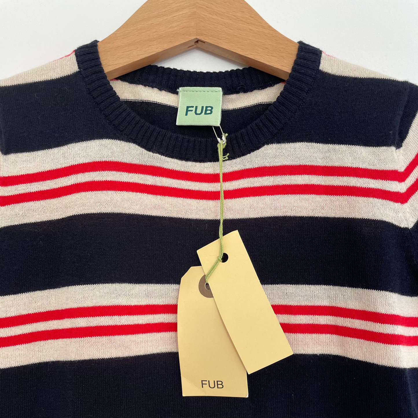 4-5Y FUB Organic Cotton Stripey T-Shirt