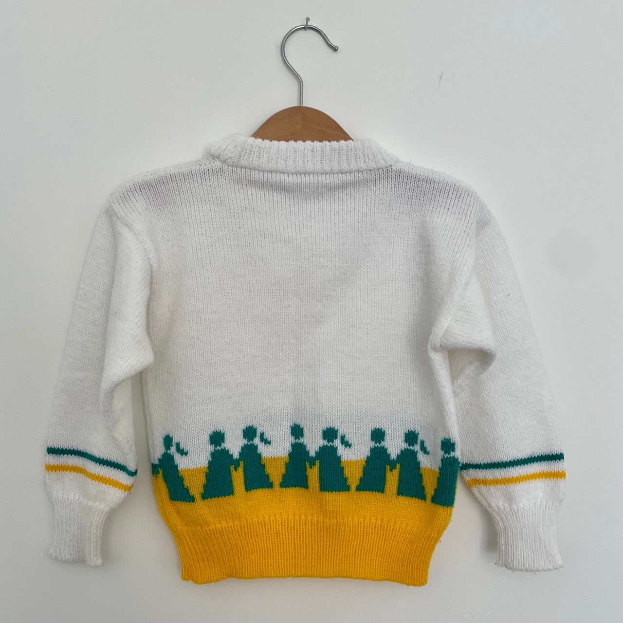 2-3Y Hand Knitted Mudiad Meithrin 80s Jumper