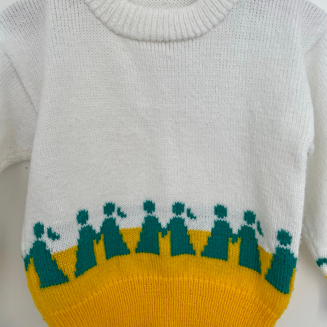 2-3Y Hand Knitted Mudiad Meithrin 80s Jumper