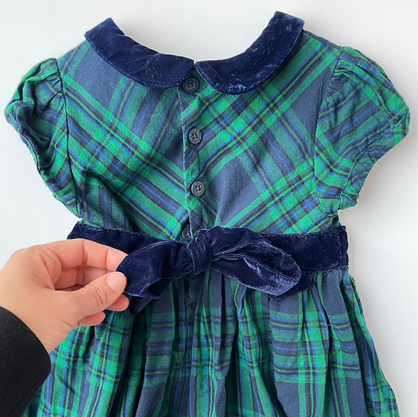 18-24M Checked Christmas Dress by JoJo Maman Bébé