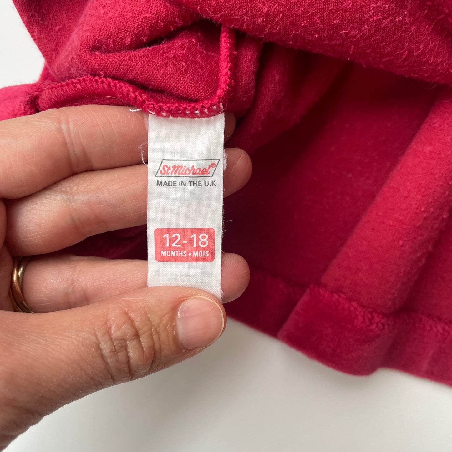 12-18M Vintage velvet dress by St. Michael