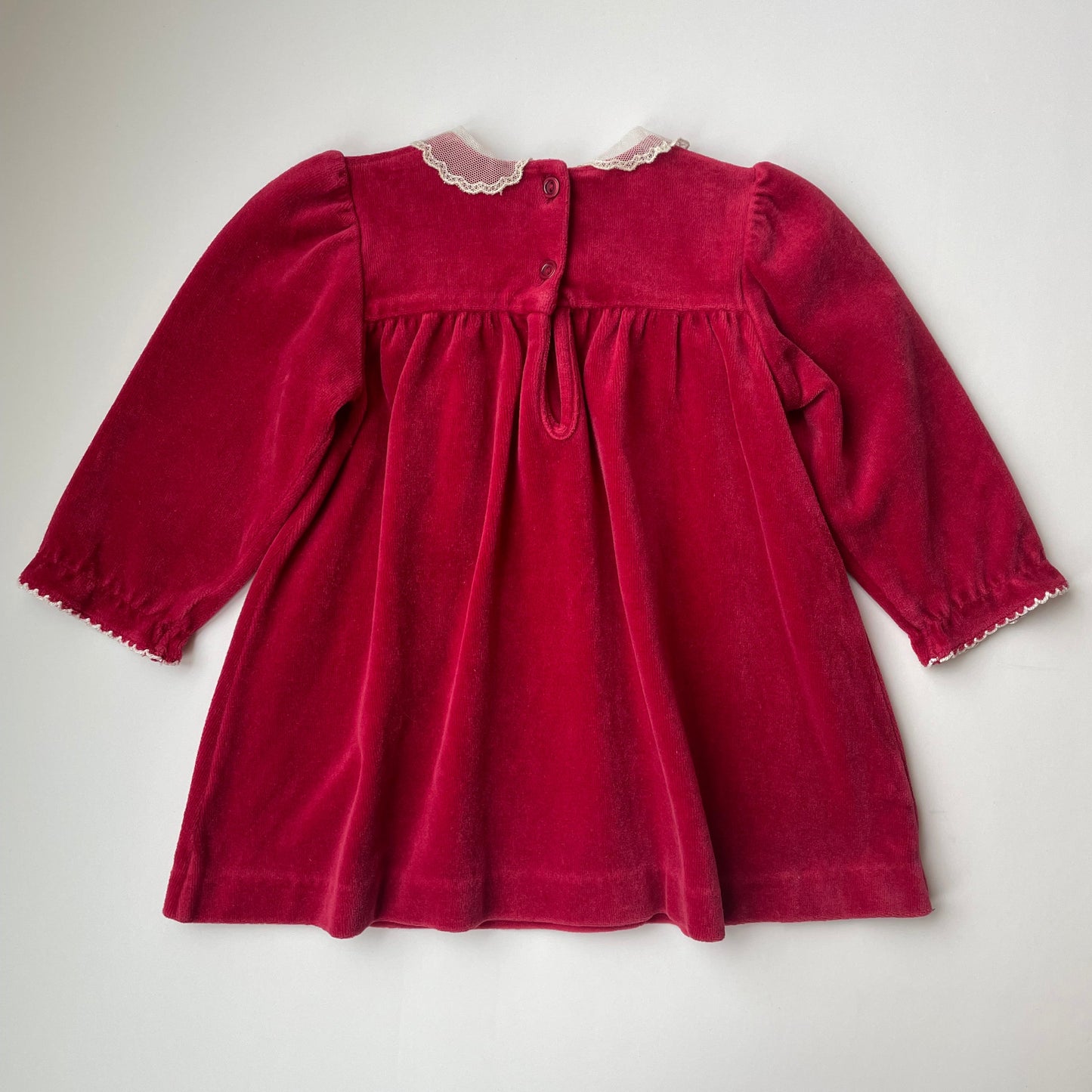 12-18M Vintage velvet dress by St. Michael