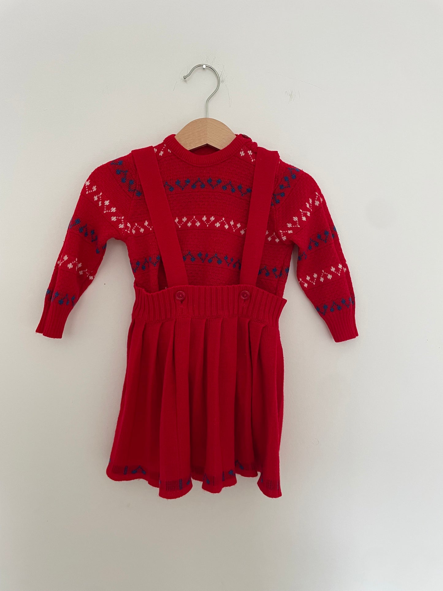 Vintage Pinafore + Jumper set by St. Michael