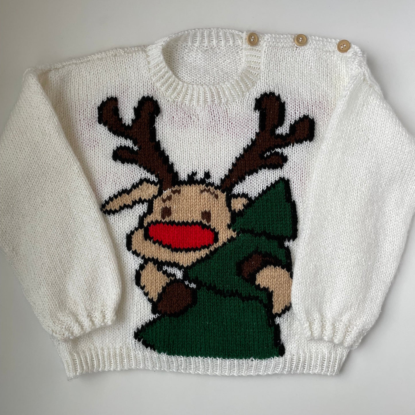4-5Y Welsh Christmas Jumper Nadolig Llawen