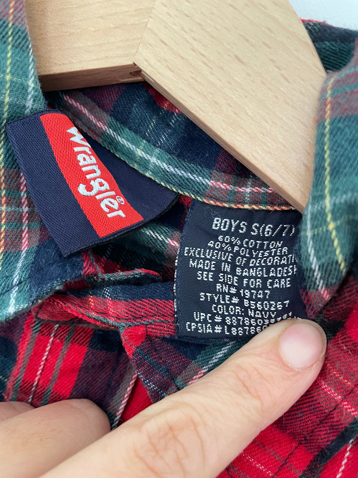 Wrangler checked shirt