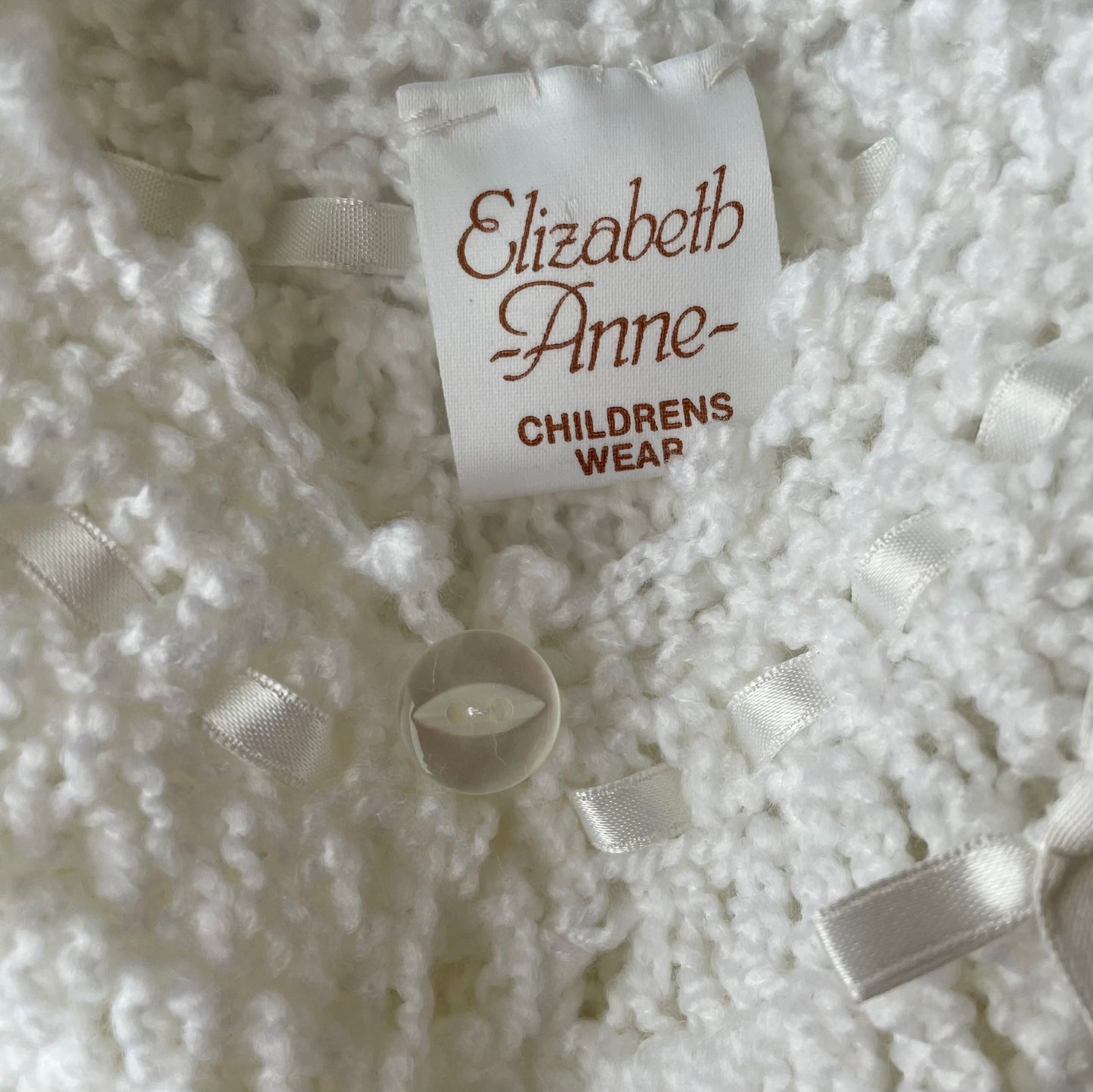 18-24M Vintage baby cardigan by Elizabeth Anne