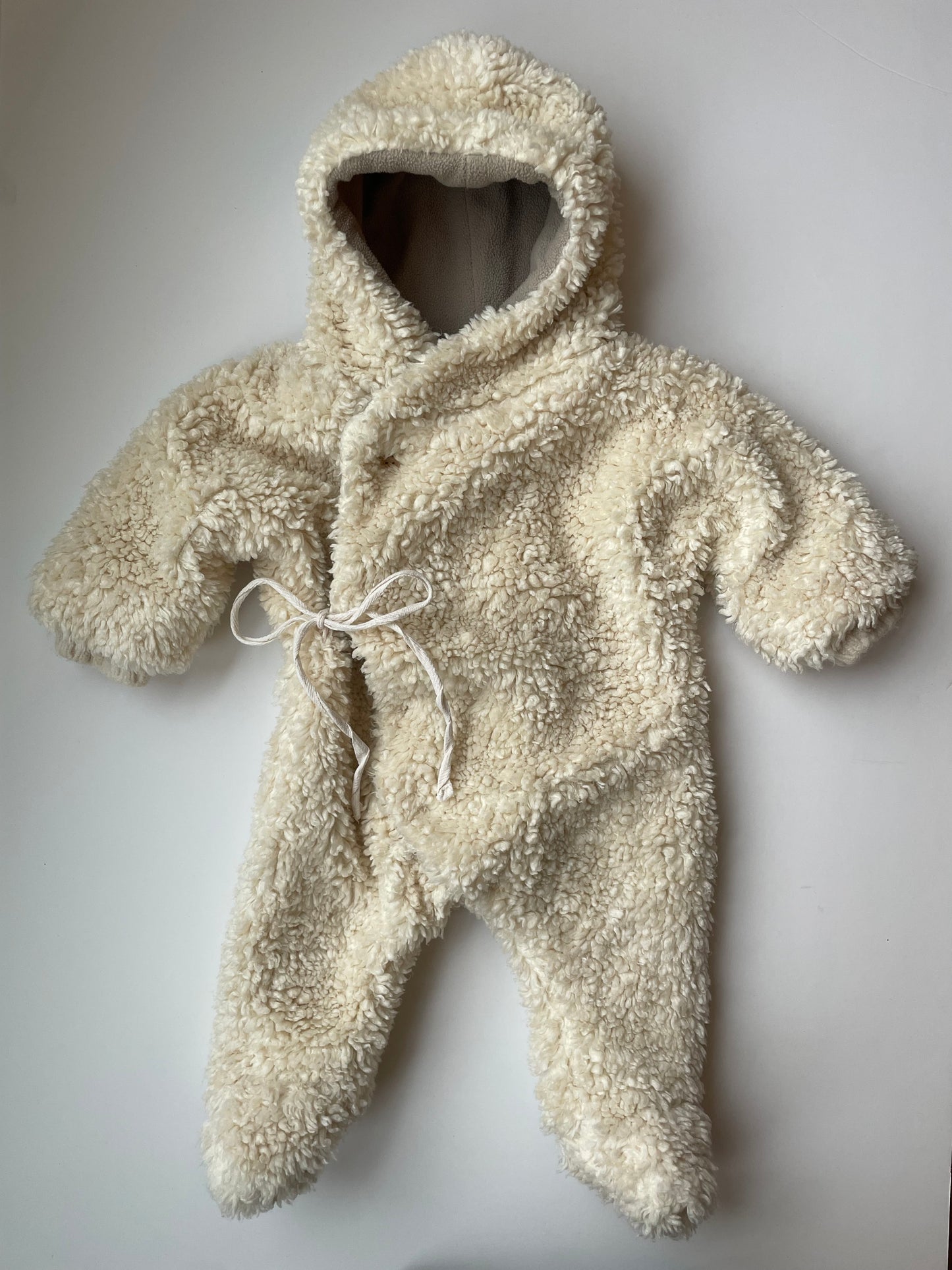 3-6 M hooded teddy Pramsuit by 1 + in the Family