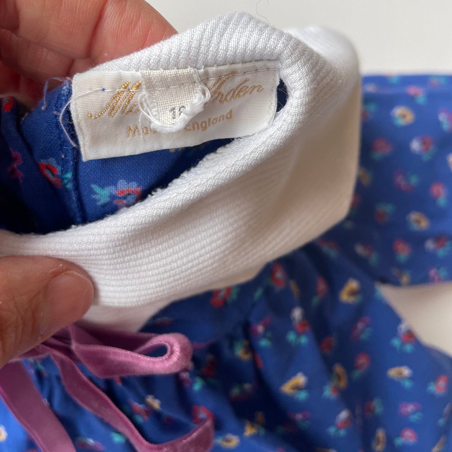 18M Vintage floral collared dress by Mary Arden