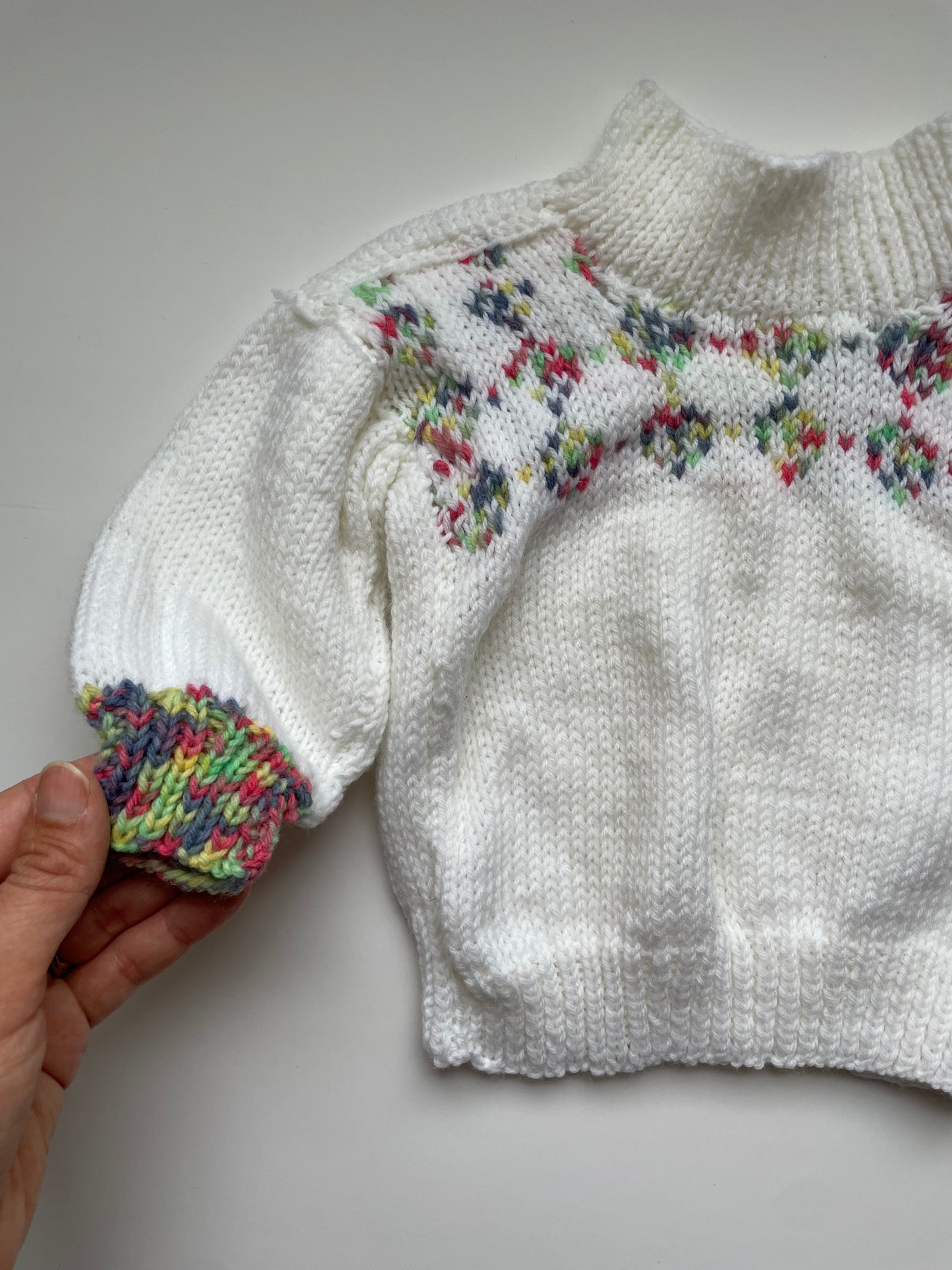 3-6M Baby handmade knit jumper