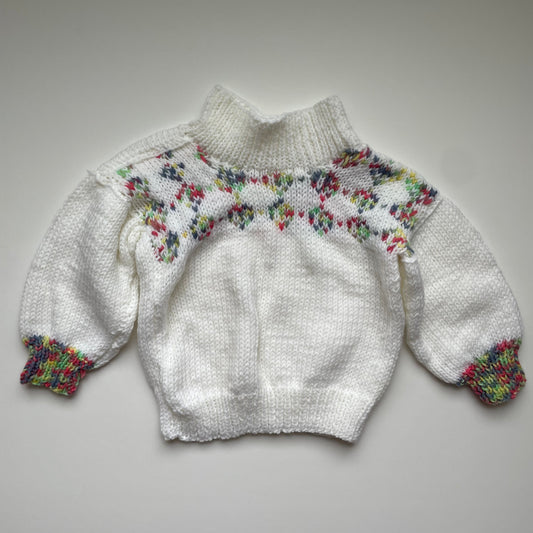3-6M Baby handmade knit jumper