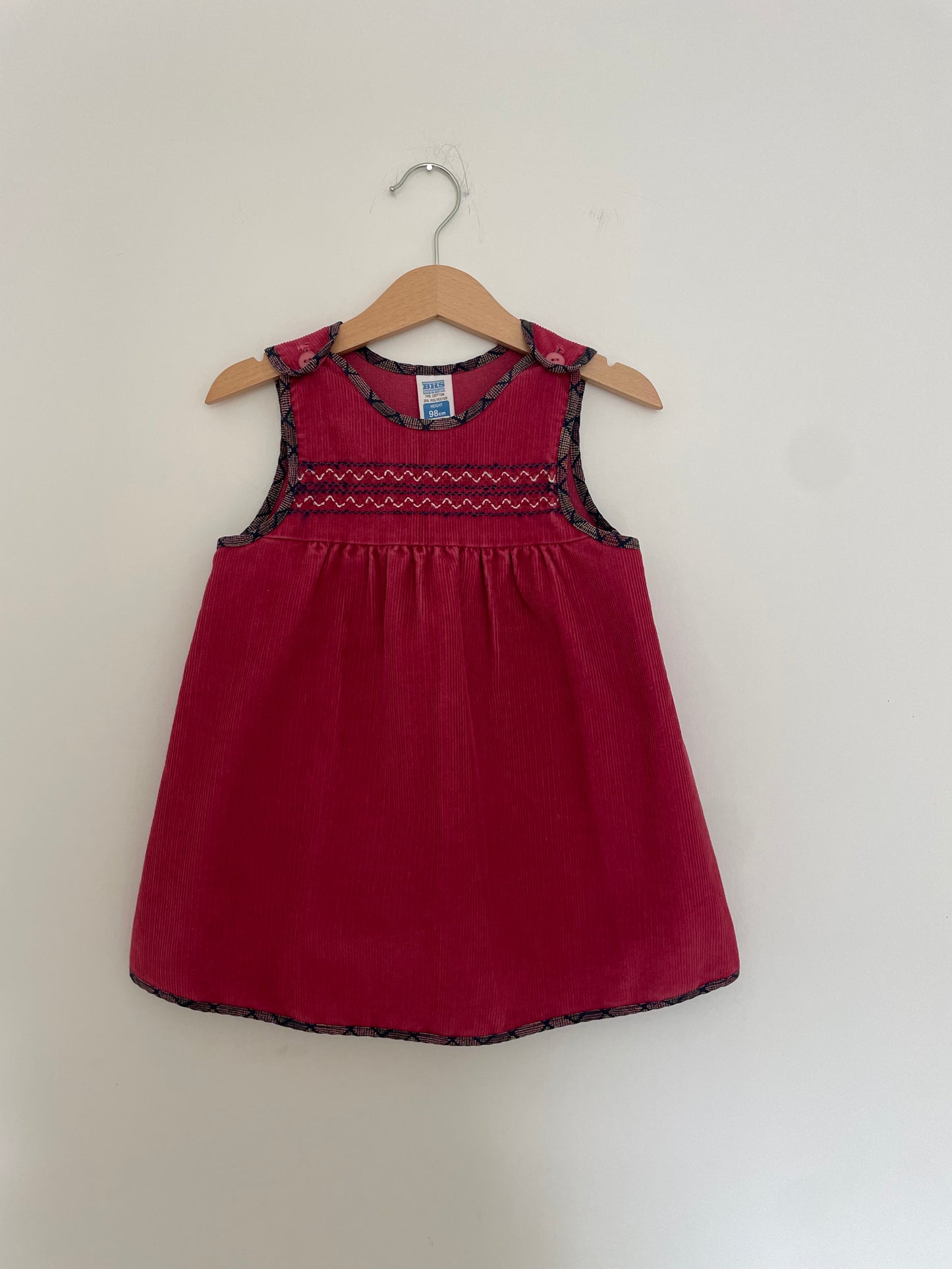 3Y Vintage corduroy dress by BHS