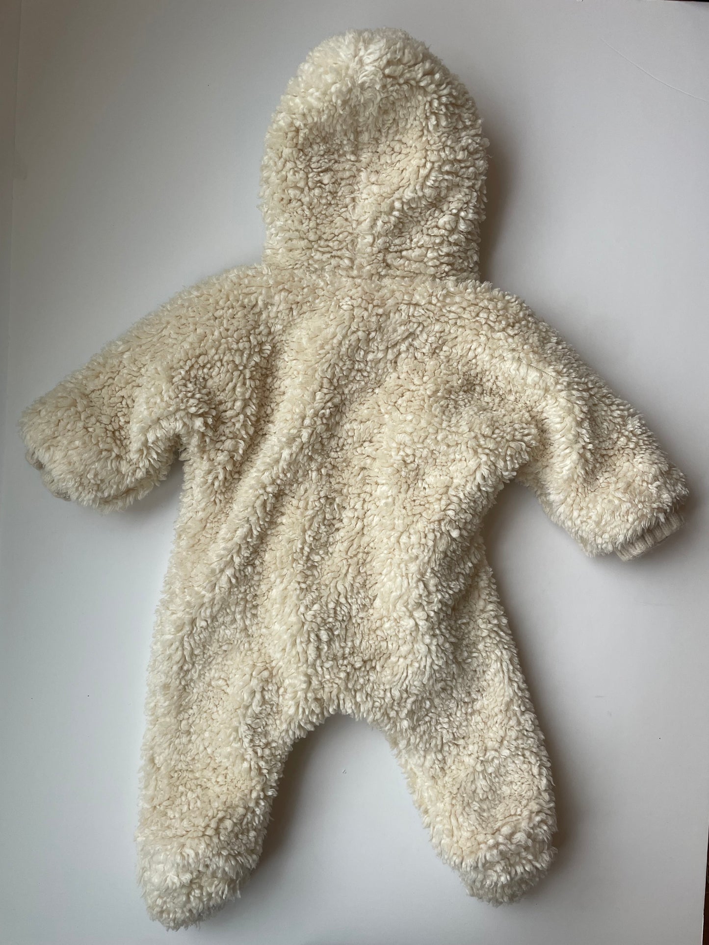 3-6 M hooded teddy Pramsuit by 1 + in the Family