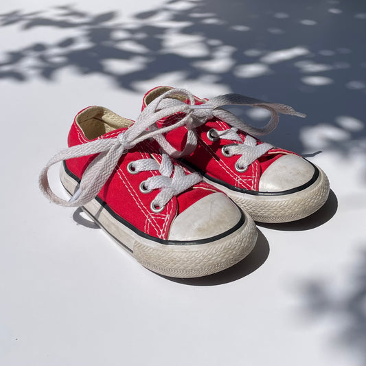 Red Converse Trainers - Size 5