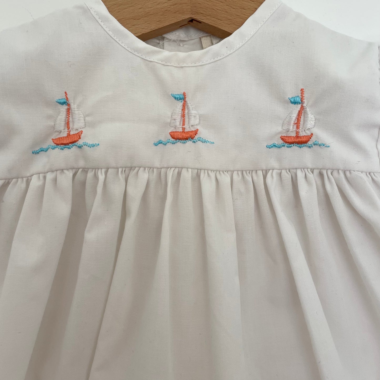 0-6M Baby Romper with Sail Boats