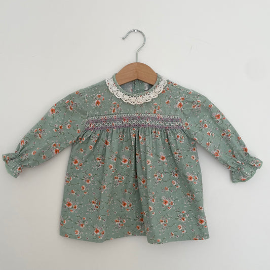 3-9 Baby Vintage Hand-Smocked Dress