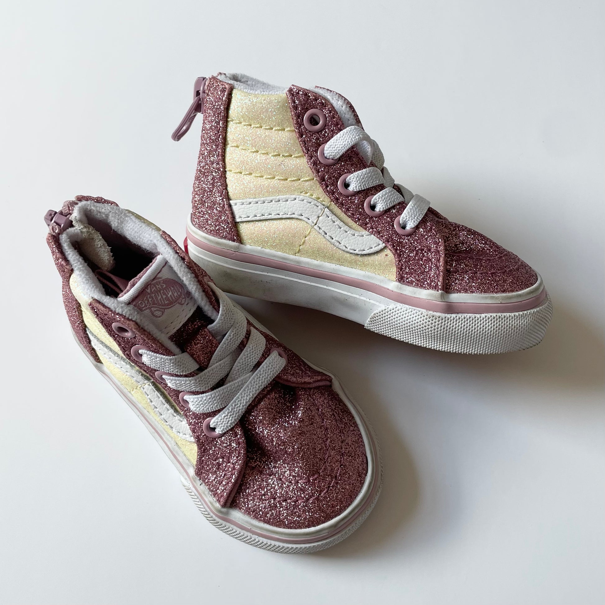 Vans Sk8-Hi Two Tone Glitter Shoes Size – Clwb Calon