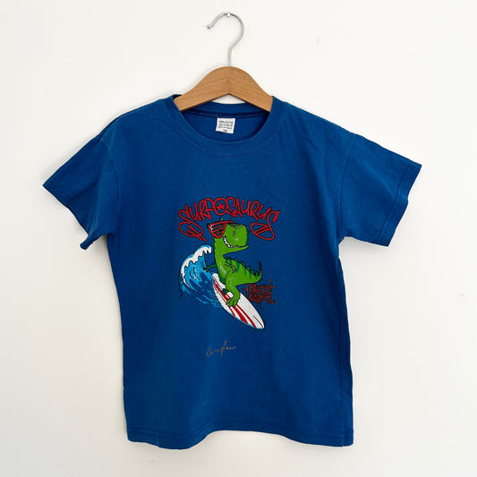 5-6Y Surfing Dinosaur Holiday T-Shirt