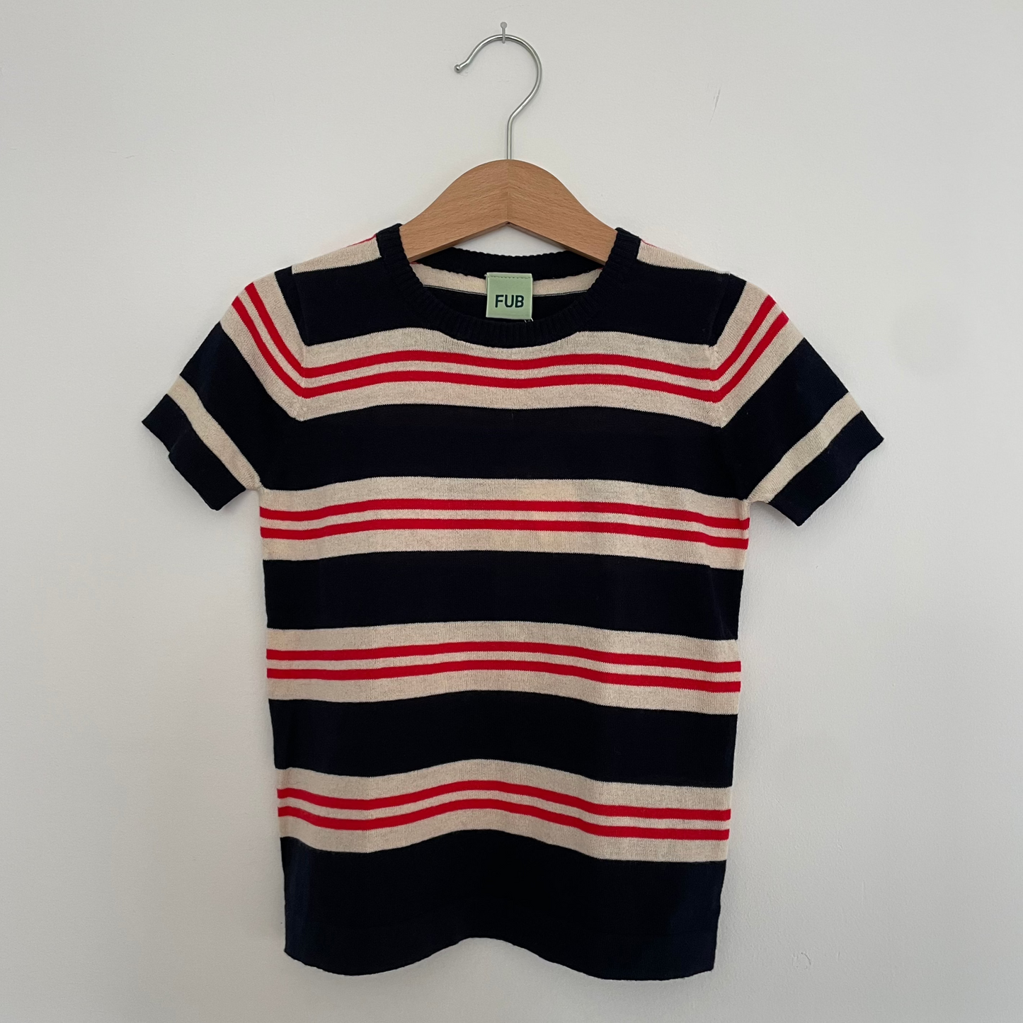 4-5Y FUB Organic Cotton Stripey T-Shirt