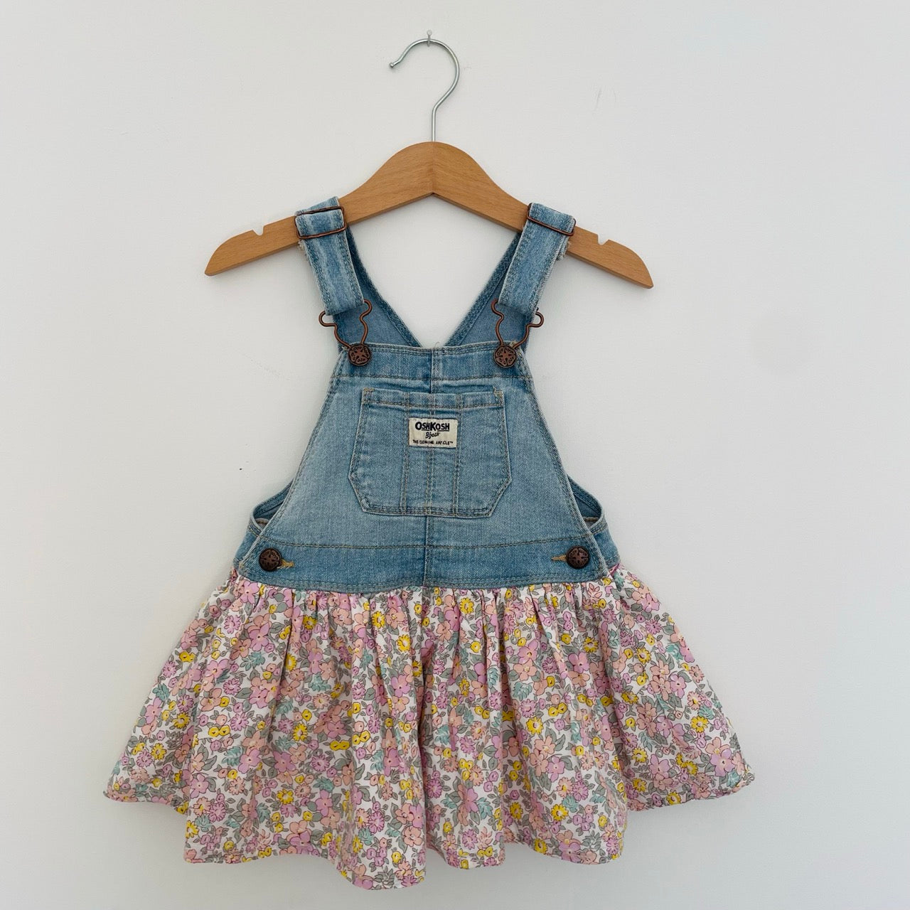 2Y Oshkosh Denim Flower Dungaree Dress